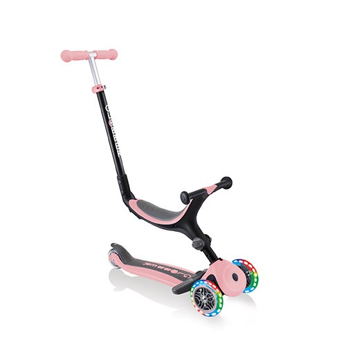 Go Up Foldable Plus Lights Toddler Scooter, Pastel Pink