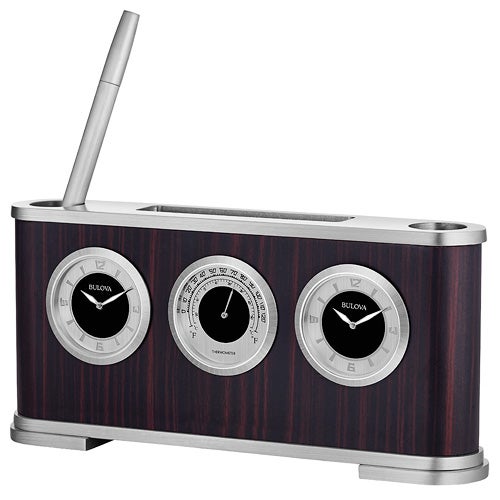 Woodside Table Clock w/ Thermometer