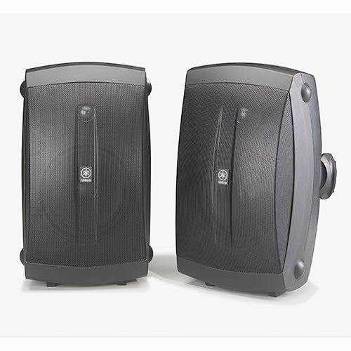 Set of 2 High Performance 6.5" Outdoor 2-Way Speaker, Black