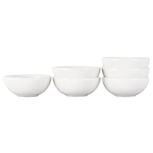 6pc Pinch Bowl Set White