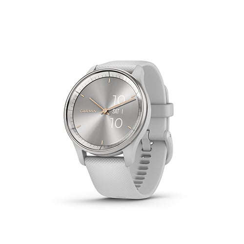 vivomove Trend Hybrid Fitness Smartwatch, Silver/Mist Gray