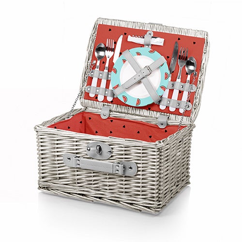 Catalina Picnic Basket Set, Watermelon