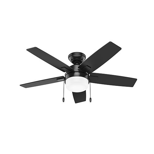 Anisten 44" Ceiling Fan w/ LED Light, Matte Black