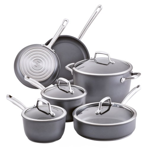 Accolade 10pc Precision Forged Cookware Set, Moonstone