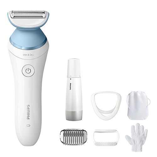 Lady Shaver Series 8000 Cordless Wet & Dry Shaver w/ Facial Hair Remover