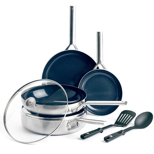 7pc 3-Ply Diamond Infused Ceramic Cookware Set