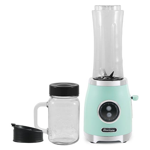 Retro Personal Blender w/ Sports Bottle, Mint