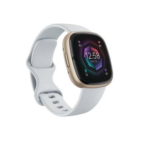 Sense 2 Advanced Health Smartwatch, Blue Mist/Soft Gold