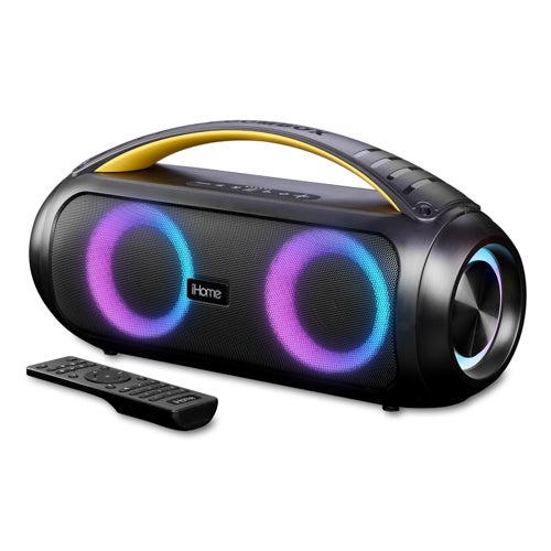 Color Changing Splashproof Bluetooth Boombox, Black