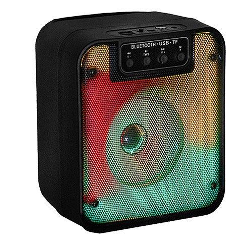 Fire Box 4" TWS Bluetooth Speaker w/ LED Light Show