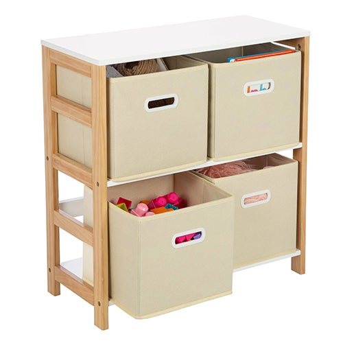 4-Bin Kids Playroom Organizer